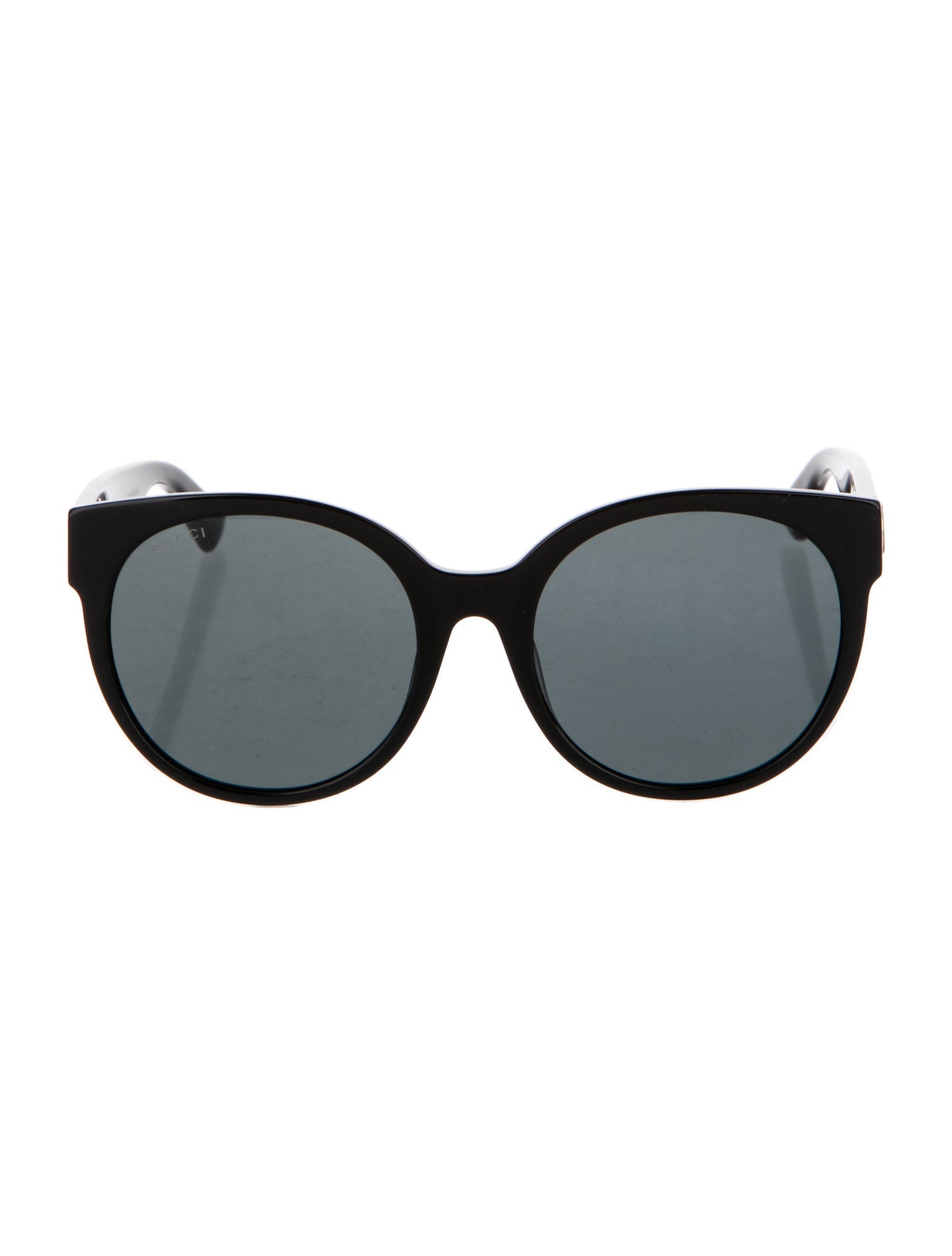 Gucci Web Accent Round Sunglasses