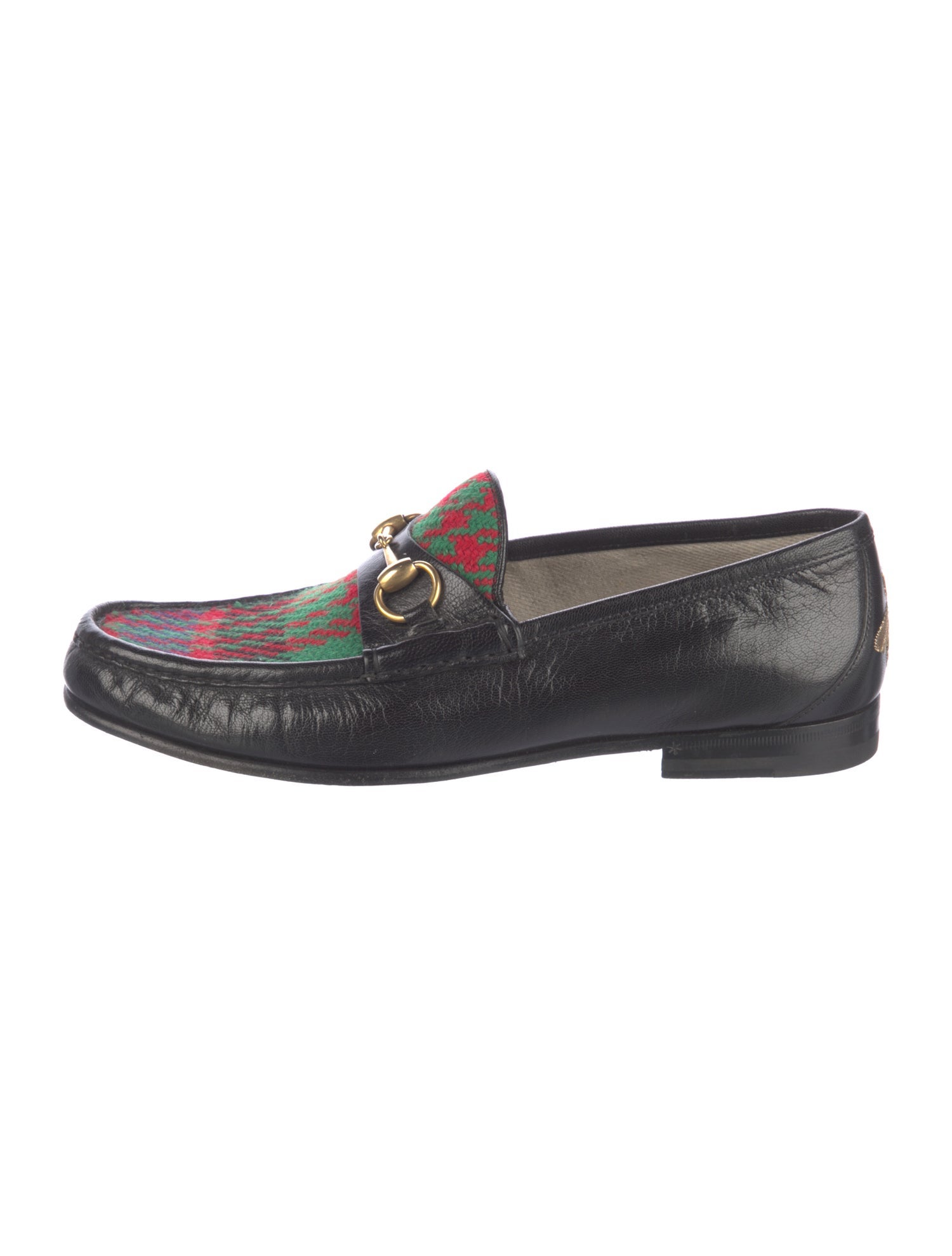 Gucci Horsebit Accent Leather Loafers