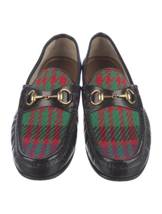 Gucci Horsebit Accent Leather Loafers