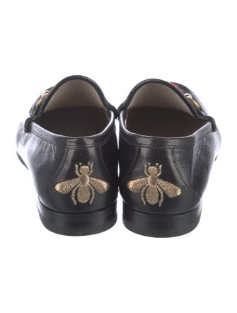 Gucci Horsebit Accent Leather Loafers