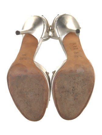 Gucci GG Logo Leather Sandals