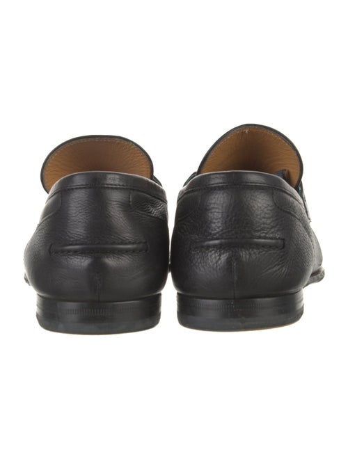 Gucci Web Accent Leather Dress Loafers