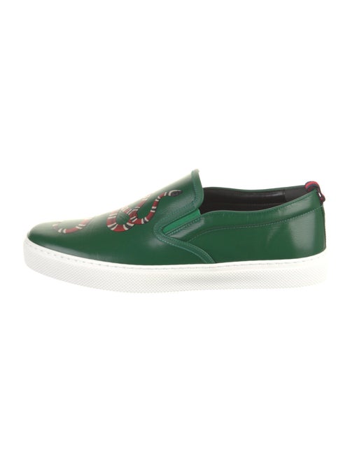 Gucci Web Accent Leather Sneakers