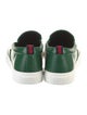 Gucci Web Accent Leather Sneakers