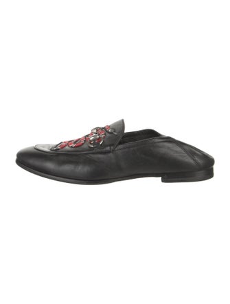 Gucci Horsebit Accent Leather Loafers