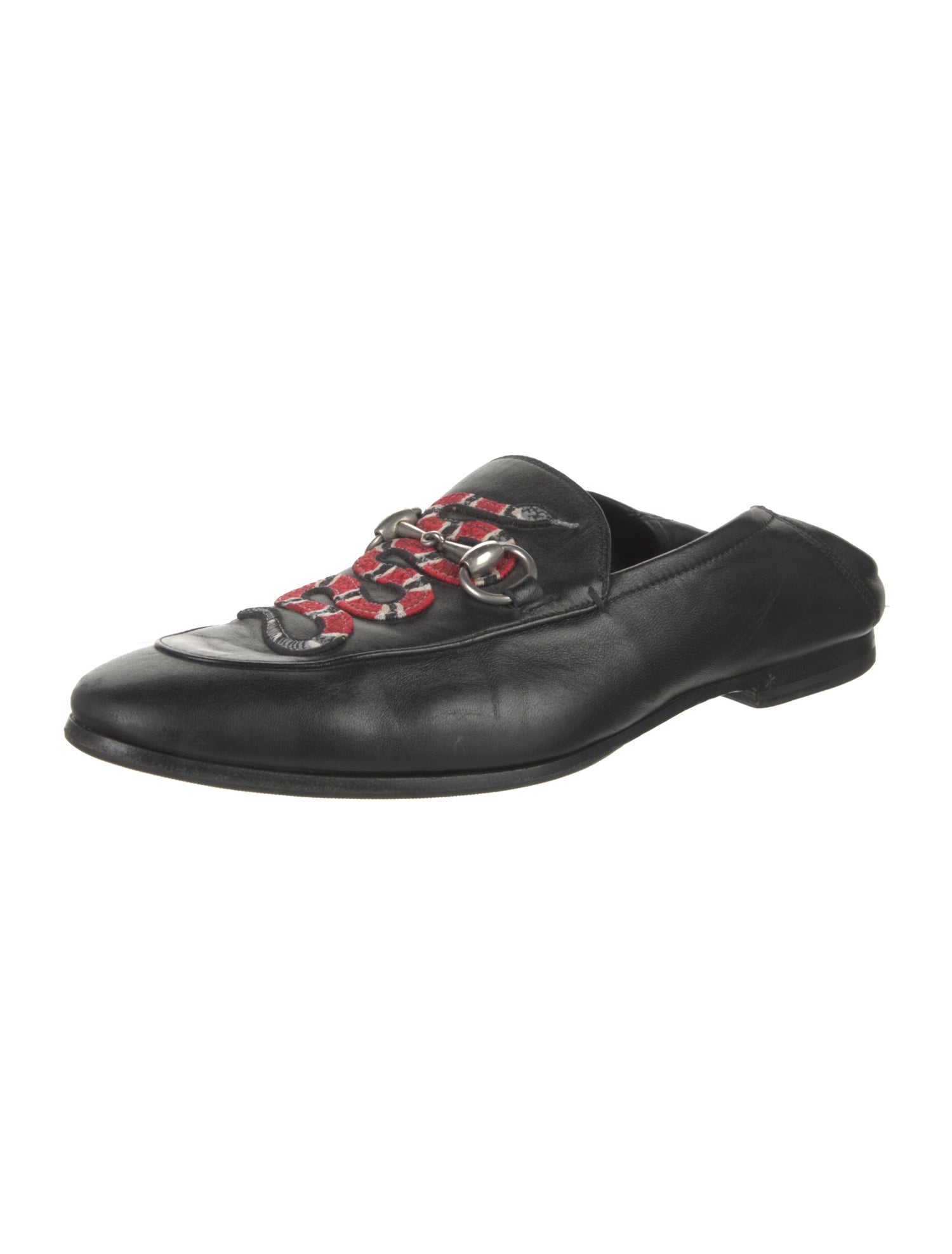 Gucci Horsebit Accent Leather Loafers