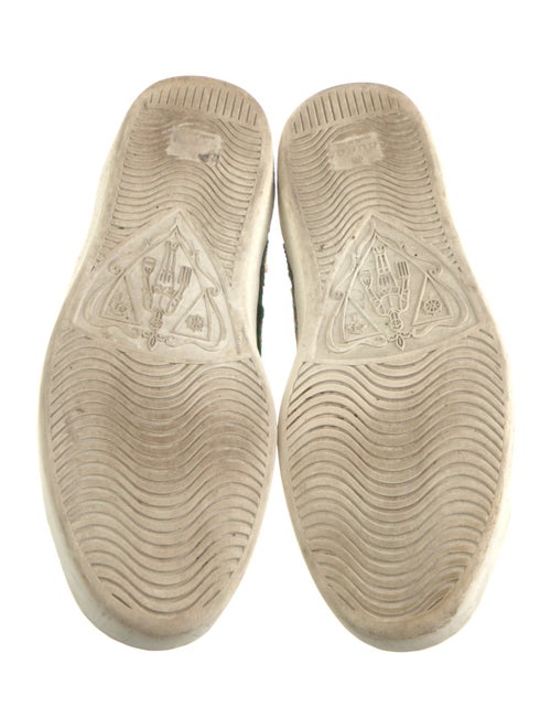 Gucci Web Accent Leather Sneakers