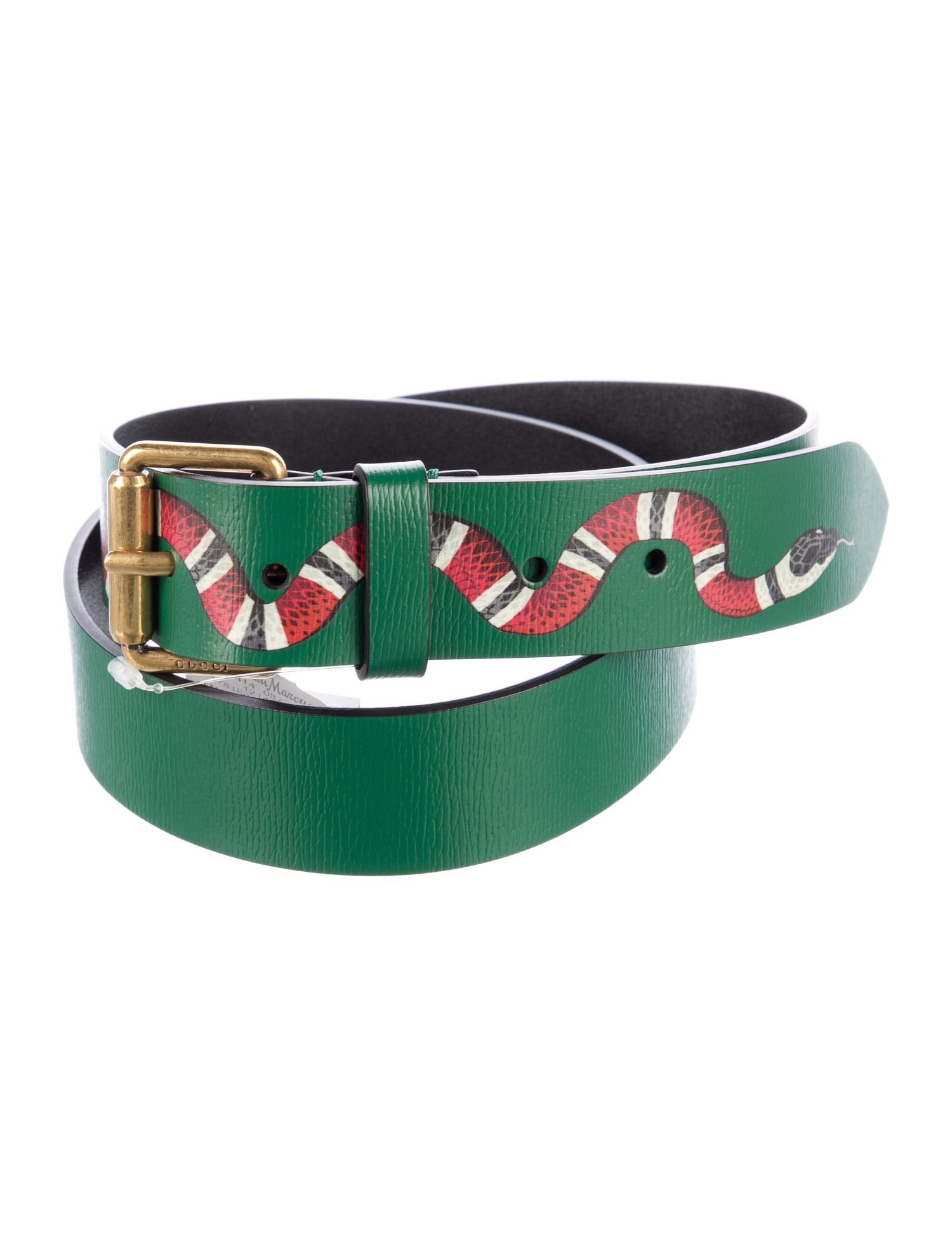 Gucci Kingsnake Leather Belt w/ Tags