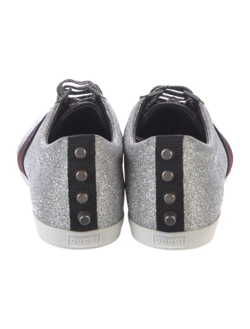 Gucci Sylvie Web Accent Glitter Sneakers