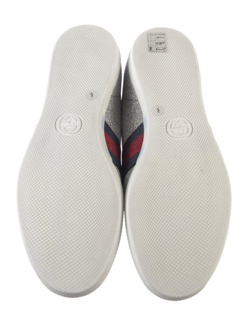 Gucci Sylvie Web Accent Glitter Sneakers