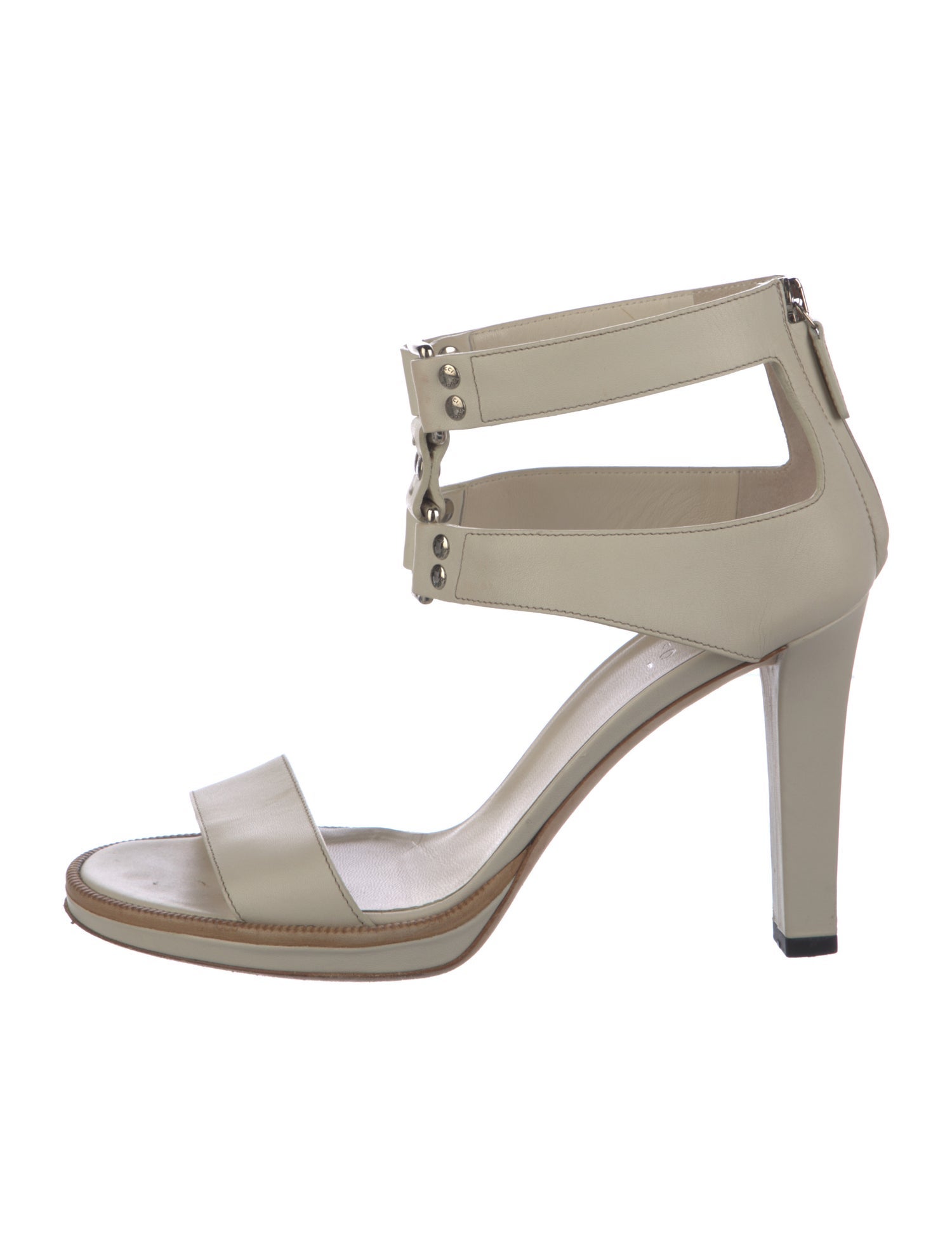 Gucci Leather Colorblock Pattern Sandals