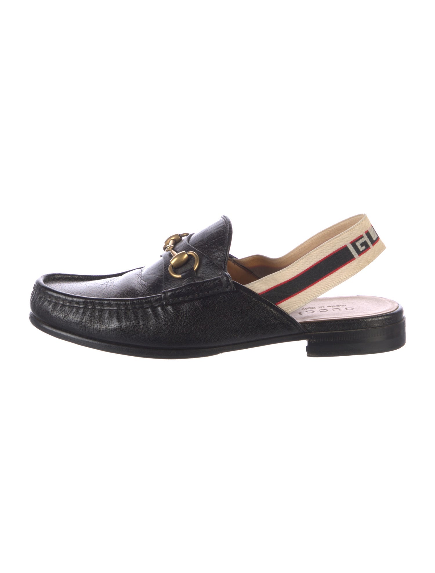 Gucci Horsebit Accent Leather Loafers