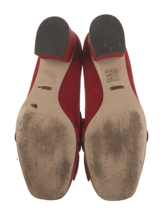 Gucci Double G Logo Suede Pumps
