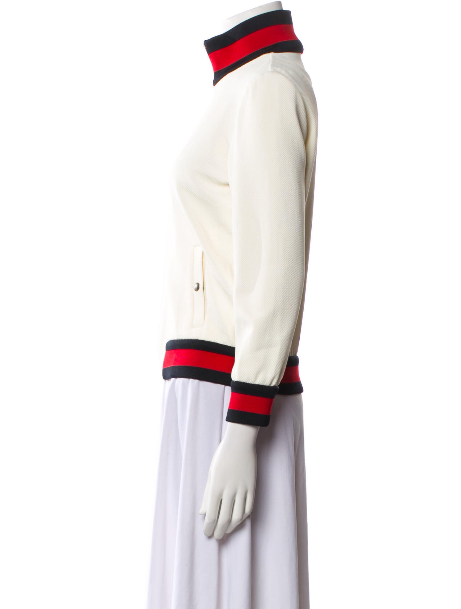 Gucci Nylon Striped Bomber Jacket