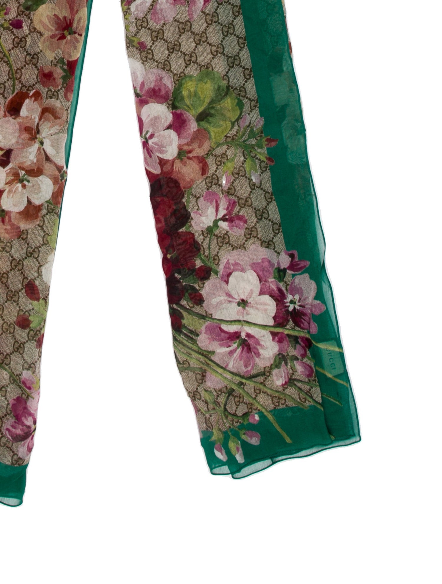 Gucci Floral Print Scarf w/ Tags