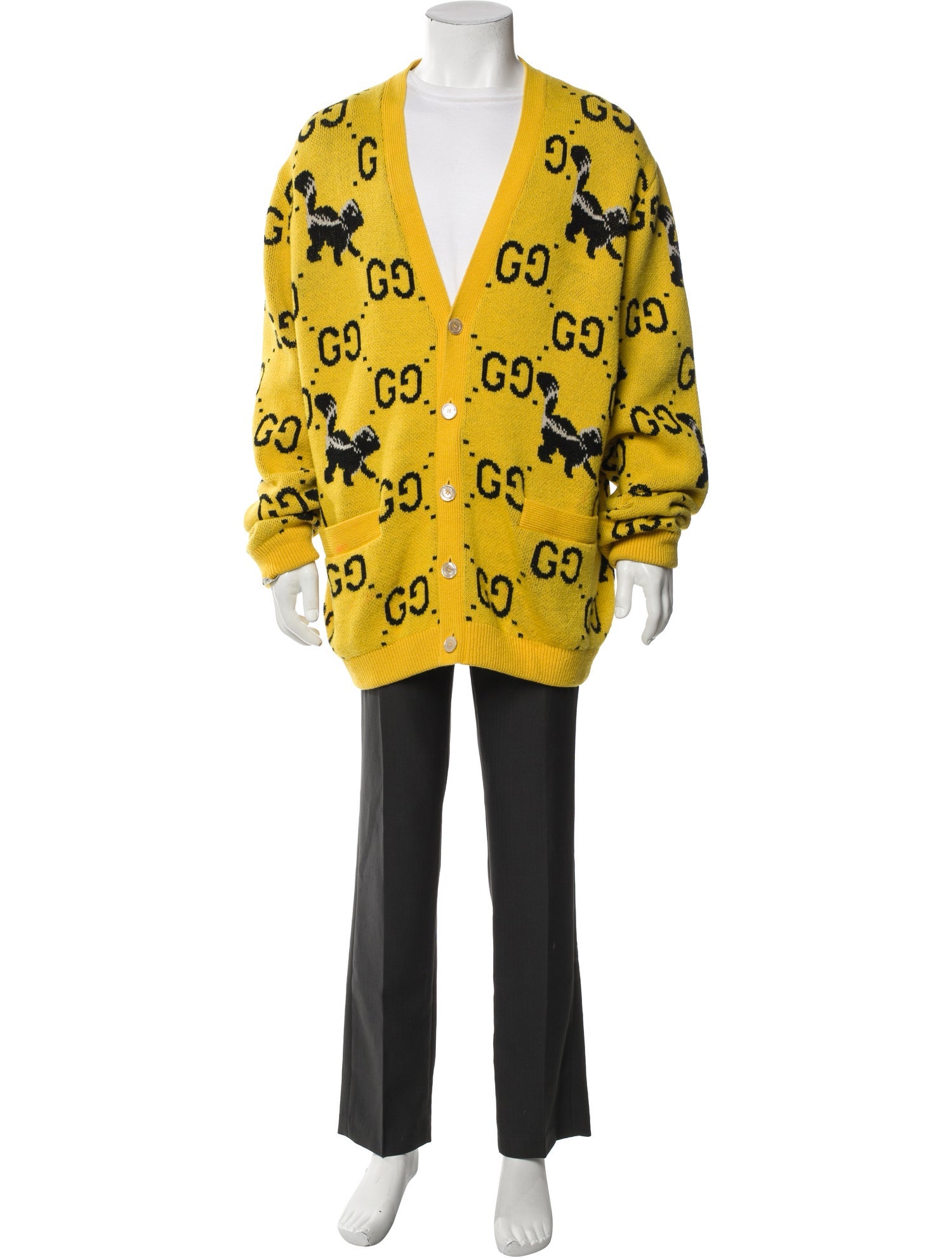 Gucci Wool Printed Cardigan