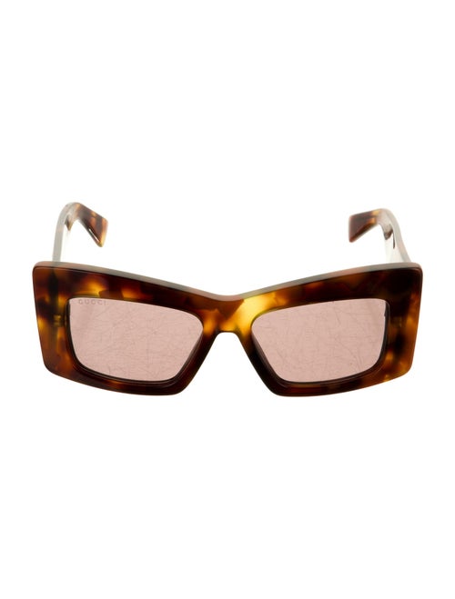 Gucci Web Accent Square Sunglasses