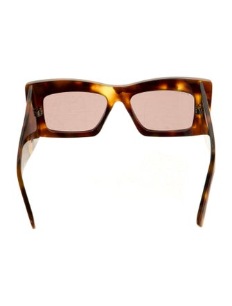 Gucci Web Accent Square Sunglasses