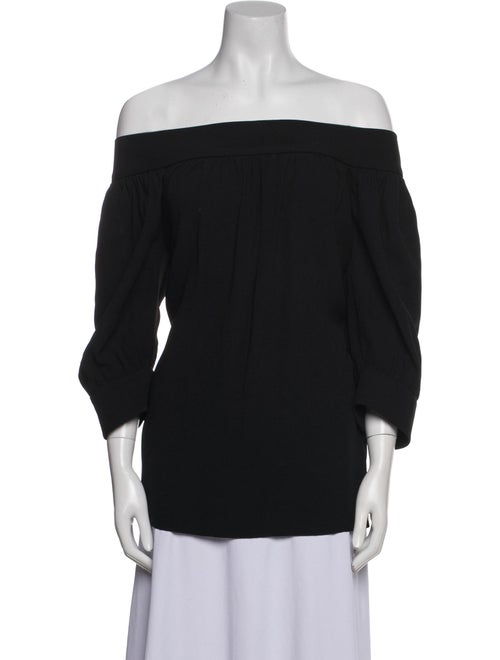 Gucci Off-The-Shoulder Three-Quarter Sleeve Top