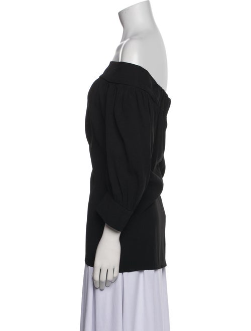 Gucci Off-The-Shoulder Three-Quarter Sleeve Top