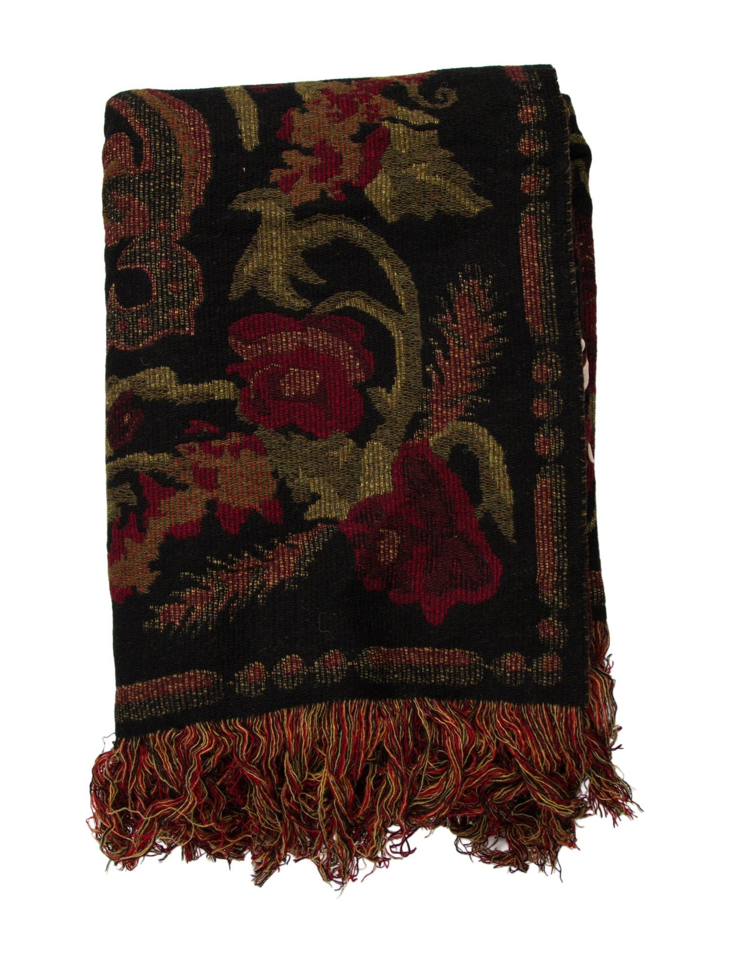 Gucci Jacquard Wool Throw Blanket