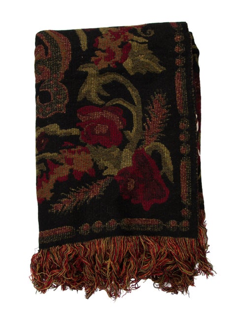 Gucci Jacquard Wool Throw Blanket