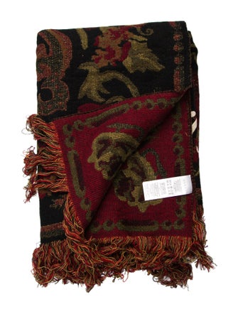 Gucci Jacquard Wool Throw Blanket