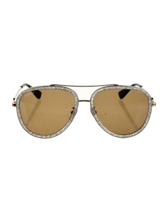 Gucci Aviator Mirrored Sunglasses