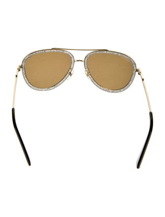 Gucci Aviator Mirrored Sunglasses