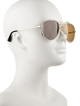 Gucci Aviator Mirrored Sunglasses