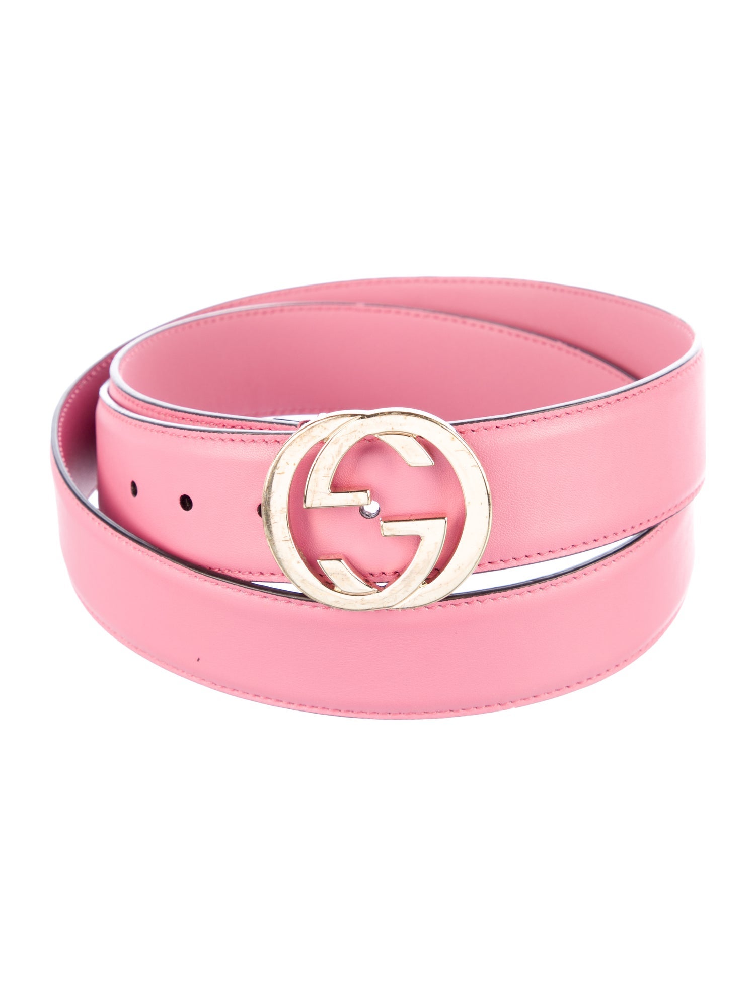Gucci Interlocking G Logo Leather Belt