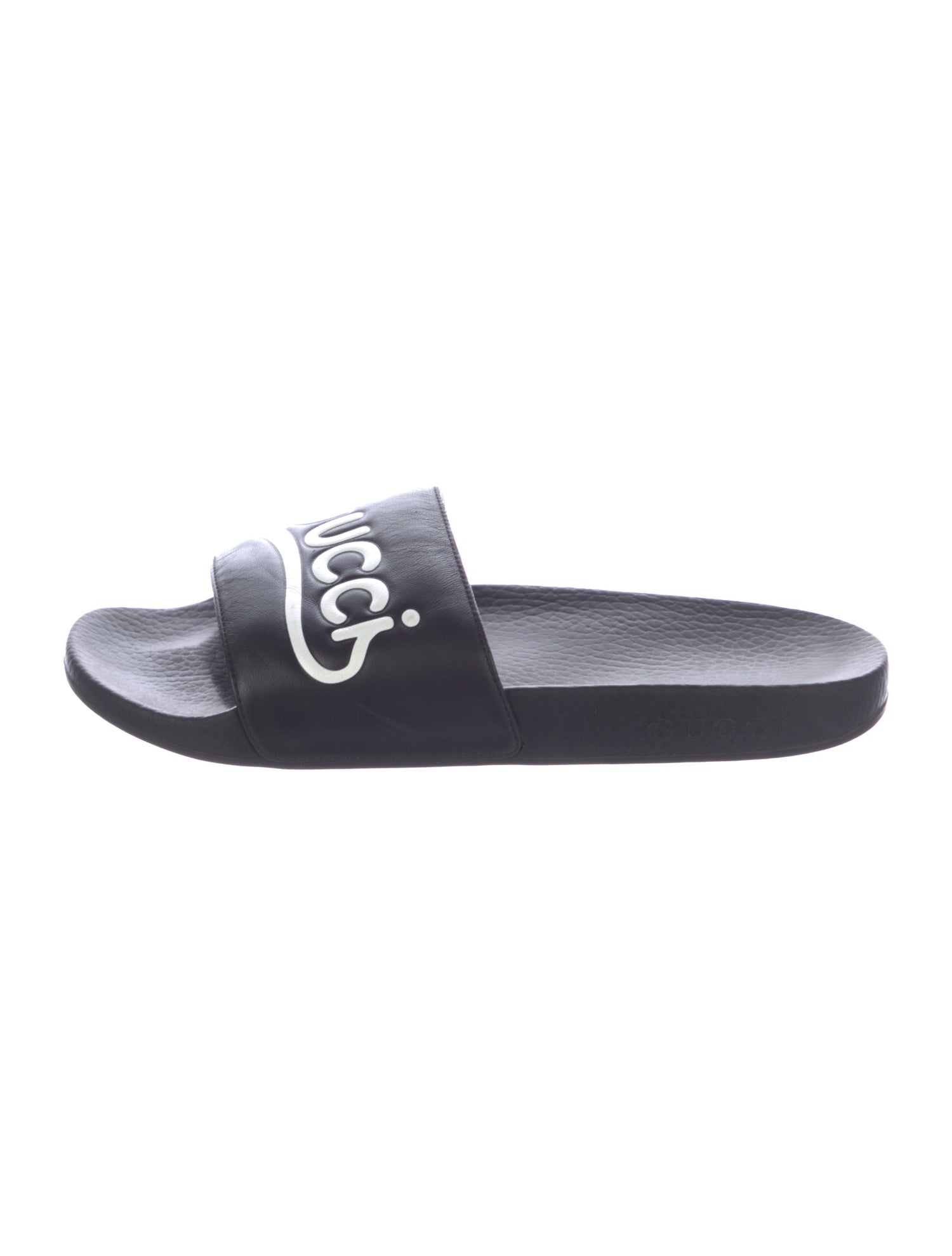 Gucci Leather Printed Slides