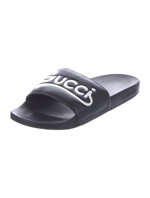Gucci Leather Printed Slides