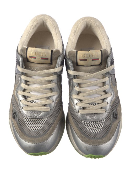 Gucci Leather Mesh Accents Sneakers