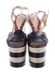 Gucci Leather Colorblock Pattern Sandals