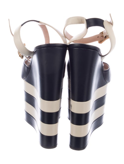 Gucci Leather Colorblock Pattern Sandals