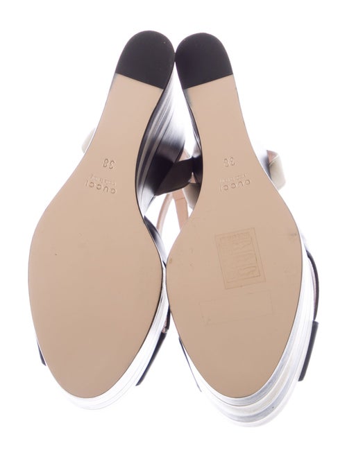 Gucci Leather Colorblock Pattern Sandals