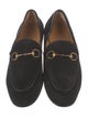 Gucci Horsebit Accent Suede Loafers