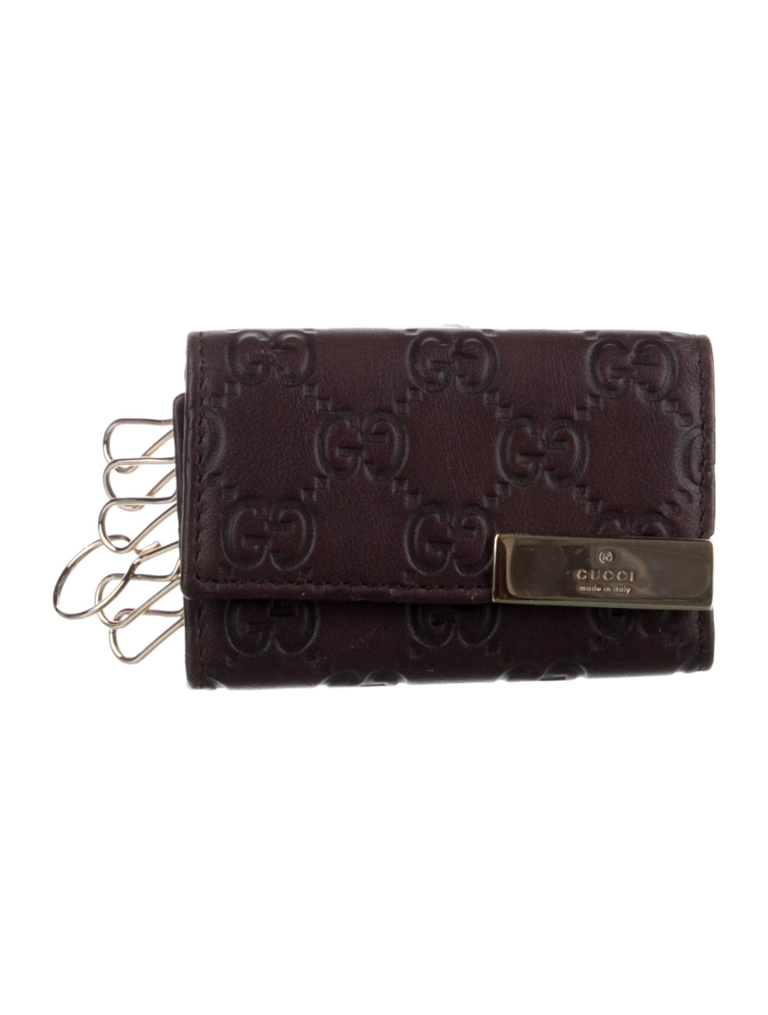 Gucci GG Signature Leather Wristlet
