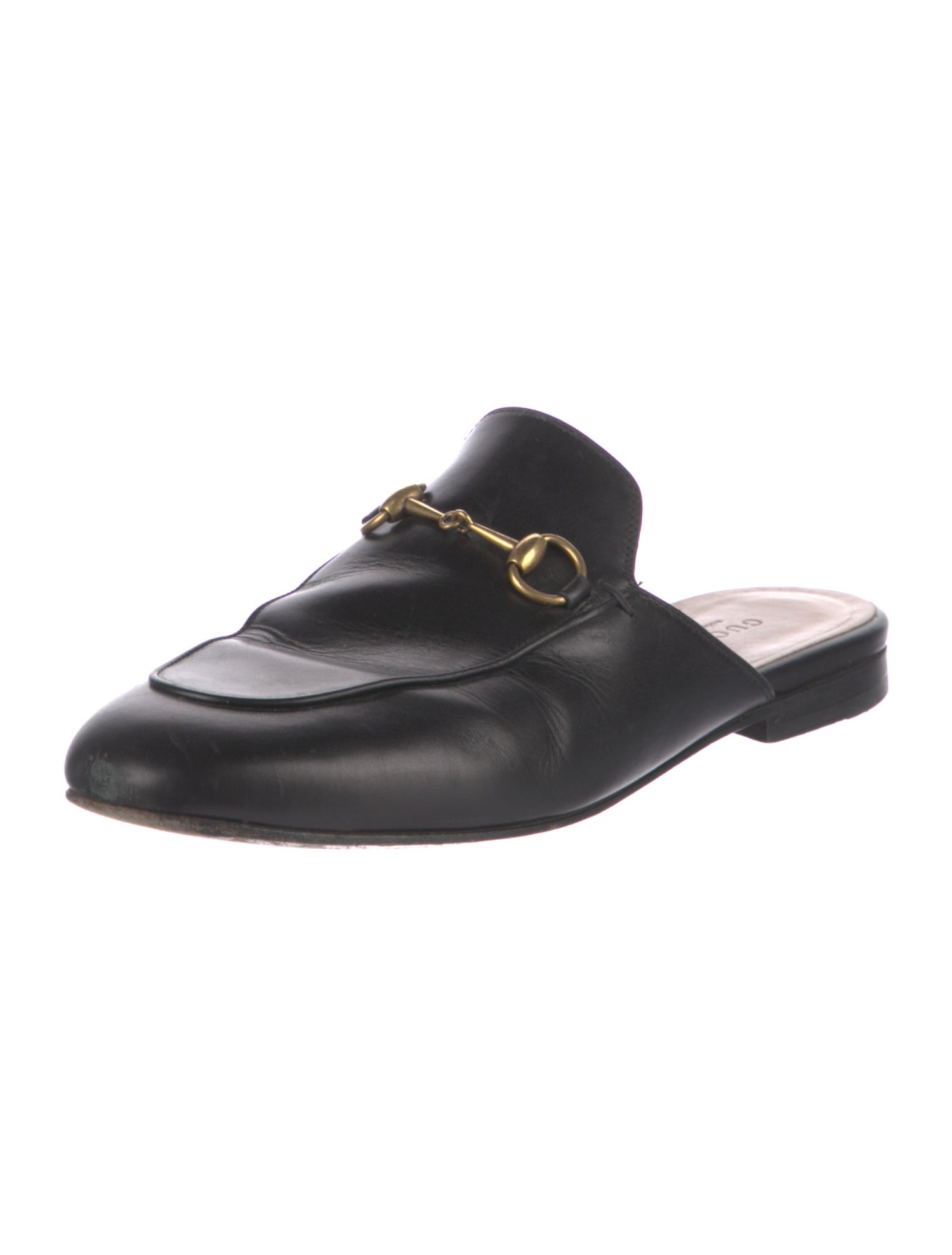 Gucci Horsebit Accent Leather Mules