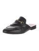 Gucci Horsebit Accent Leather Mules