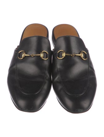 Gucci Horsebit Accent Leather Mules