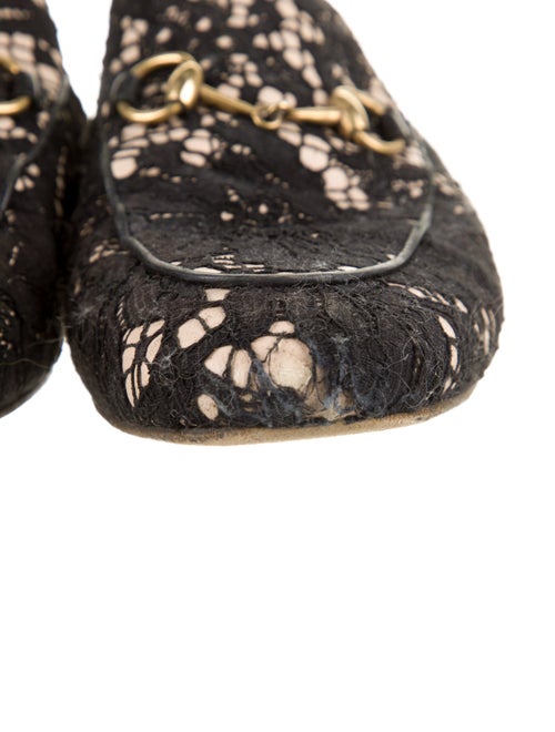 Gucci 1955 Horsebit Accent Lace Mules