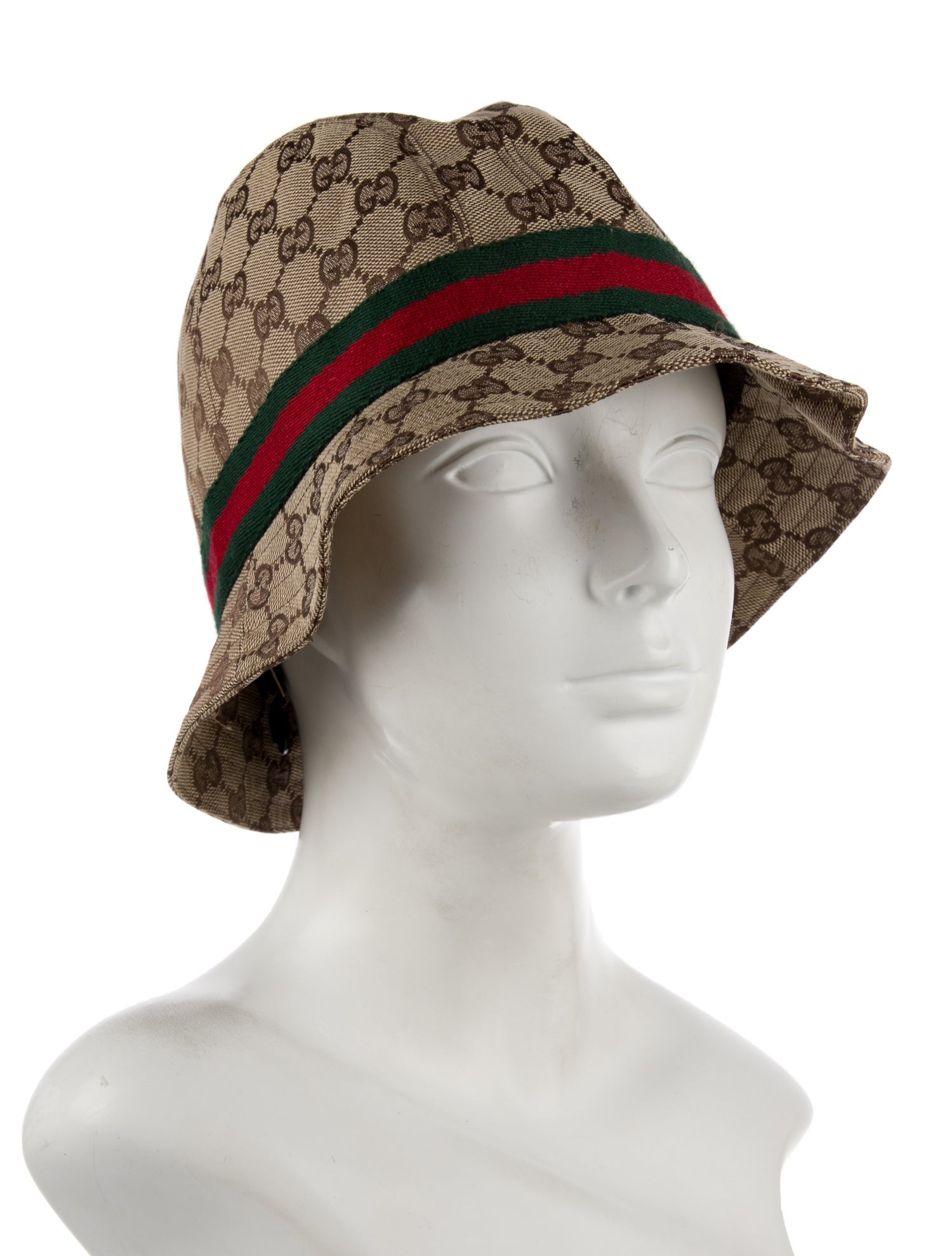 Gucci Brown Pattern Printed GG Canvas Bucket Hat