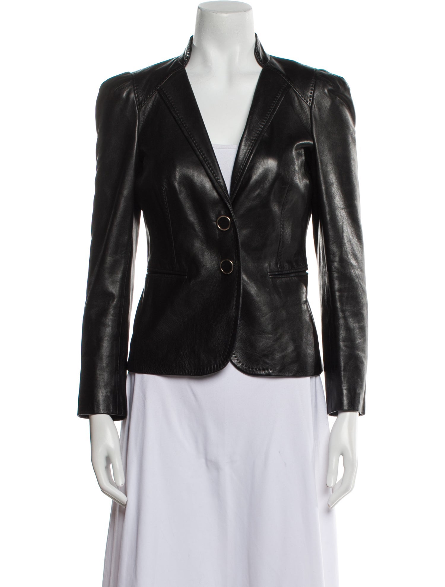 Gucci Vintage Leather Blazer