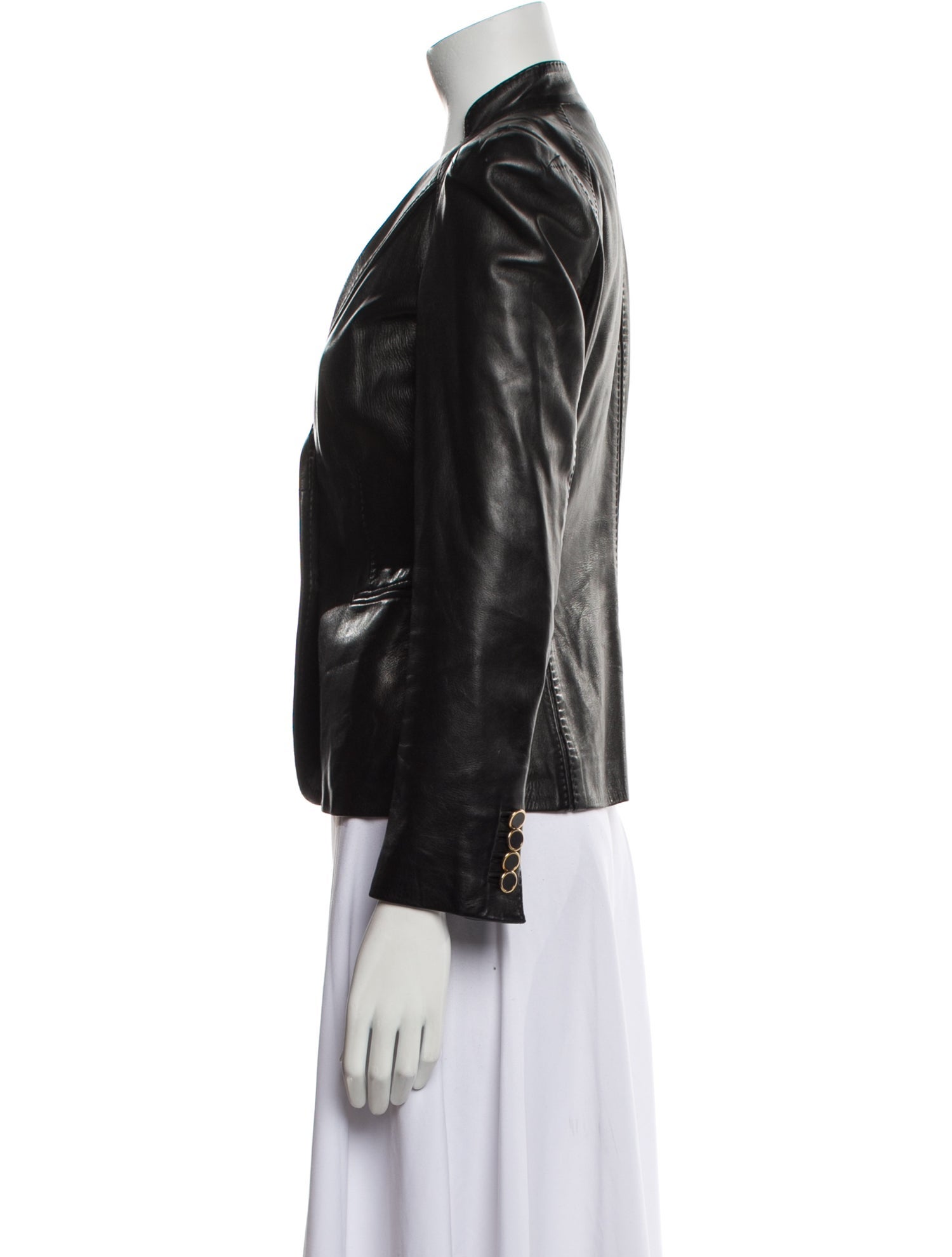 Gucci Vintage Leather Blazer