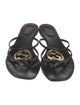 Gucci Interlocking G Logo Leather Sandals