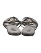 Gucci Interlocking G Logo Leather Sandals