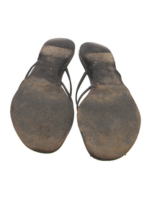 Gucci Interlocking G Logo Leather Sandals