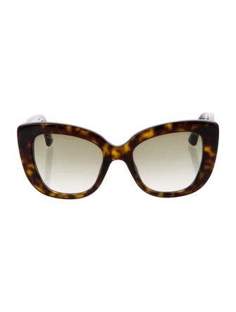 Gucci Interlocking G Logo Cat-Eye Sunglasses